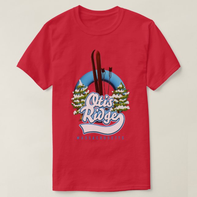 Camiseta Otis Ridge Massachusetts ski (Diseño del anverso)