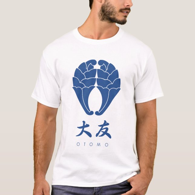 Camiseta Otomo Clan kamon con nombre de clan (Anverso)