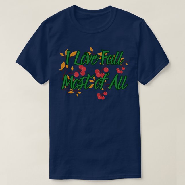 Camiseta otoño (Diseño del anverso)