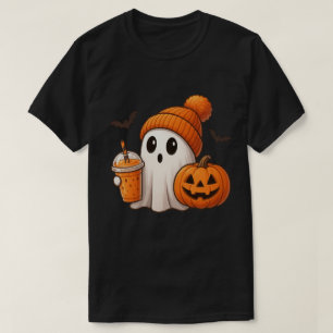 Camiseta Otoño Acogedor de Halloween – Calabaza Fantasmal A