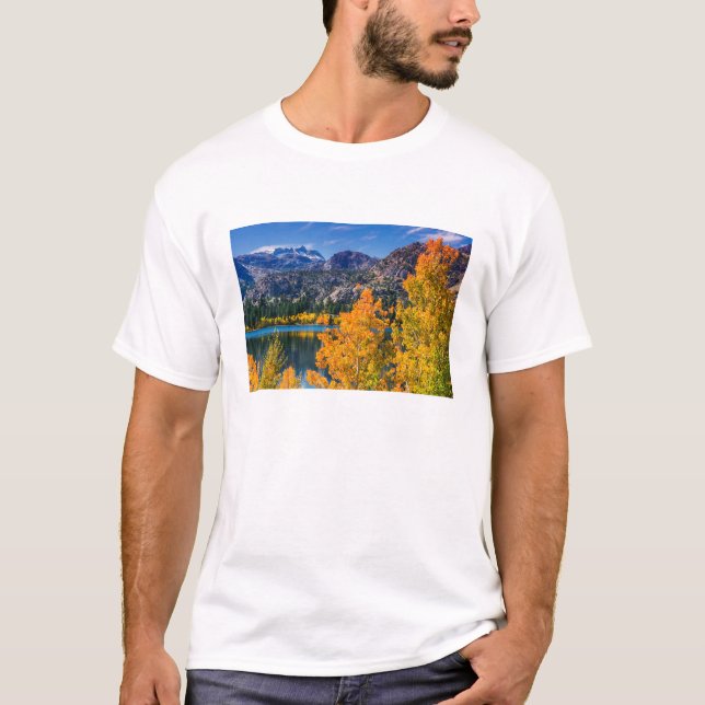 Camiseta Otoño alrededor del lago June, California (Anverso)