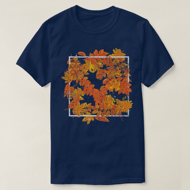 Camiseta Otoño botánico deja la naturaleza Día de Acción de (Diseño del anverso)