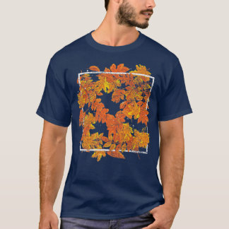 Camiseta Otoño botánico deja la naturaleza Día de Acción de