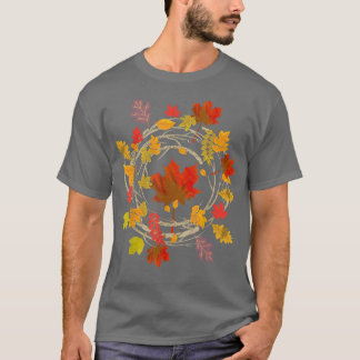 Camiseta Otoño Botánico Sale de la Naturaleza Bosque Colorf