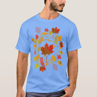 Camiseta Otoño Botánico Sale de la Naturaleza Bosque Colorf