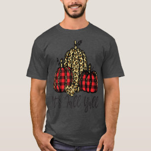 Camiseta Otoño Cae Leopard Pumpkin Caída Leopard Leopard