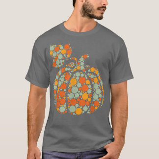 Camiseta Otoño Calabaza Caída Cosecha Polka Punto Internaci