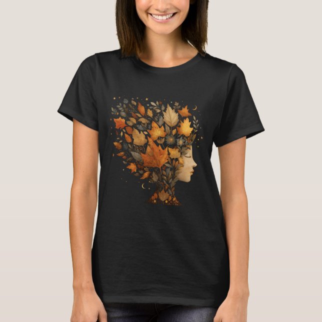 Camiseta Otoño Chica Sale De Tee Gráfico, Tee Regalo Boho (Anverso)