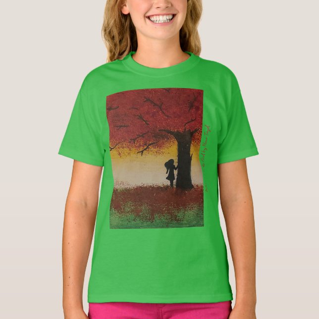 Camiseta Otoño Chica solitario - Artista - Nour Tayel (Anverso)