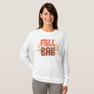 Camiseta Otoño de otoño de Babe moderno retro