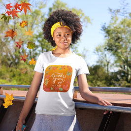 Camiseta Otoño deja a una familia coincidente en el Día de 