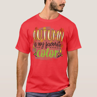 Camiseta Otoño Dejar la caída de los enamorados es mi color