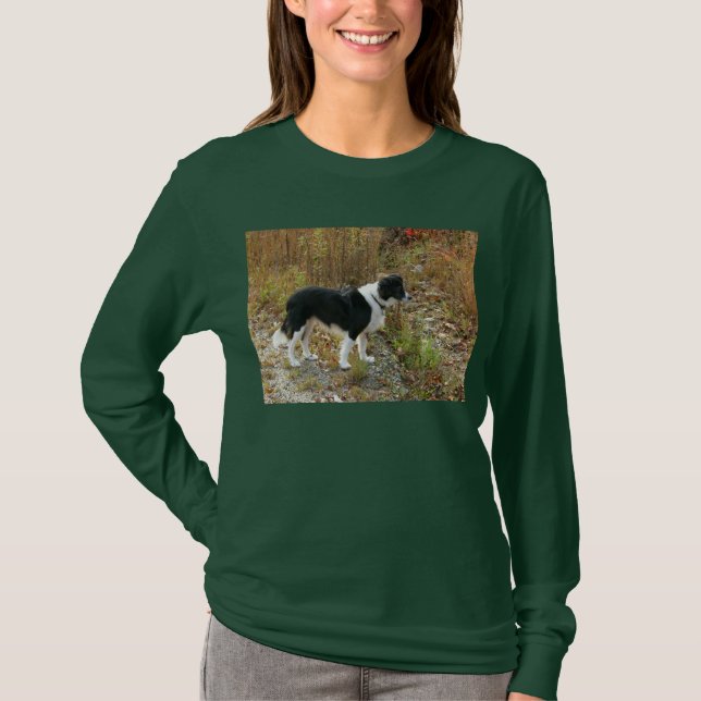 Camiseta Otoño del border collie (Anverso)
