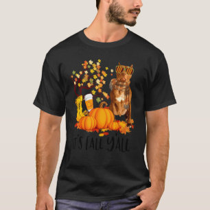 Camiseta Otoño del otoño boreal purebred American Pit