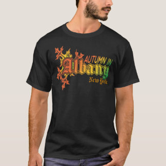 Camiseta Otoño en Albany Nueva York con hojas de otoño