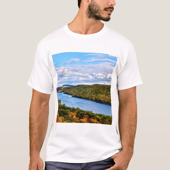 Camiseta "Otoño en el lago de las nubes" (Anverso)