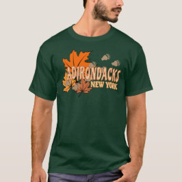 Camiseta Otoño en los Adirondacks con hojas de otoño con os