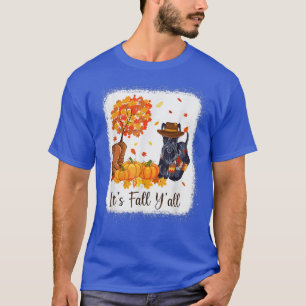 Camiseta Otoño Escocesa Terrier Scottie Perro añora su caíd