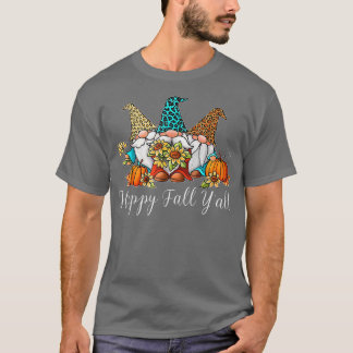 Camiseta Otoño feliz otoño, otoño es gracioso el leopardo d