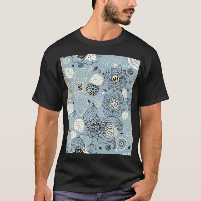 Camiseta Otoño floral: Elegante diseño estacional (Anverso)