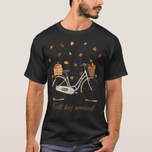 Camiseta Otoño Ha Llegado La Bicicleta Cute Cae Saltos Otoñ
