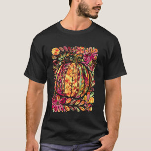 Camiseta Otoño Halloween Calabaza de Acción de Gracias Coqu