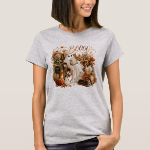 Camiseta Otoño Halloween Fantasma Lindo Boo
