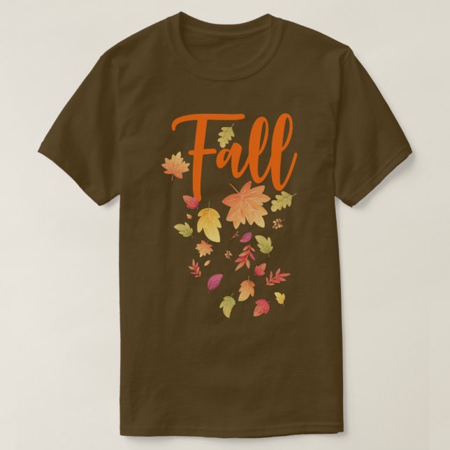 Camiseta Otoño Leaf Fall Season Leaf Love Otoño (Diseño del anverso)