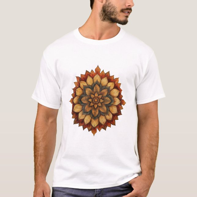Camiseta Otoño Mandala Floral T-Shirt (Anverso)
