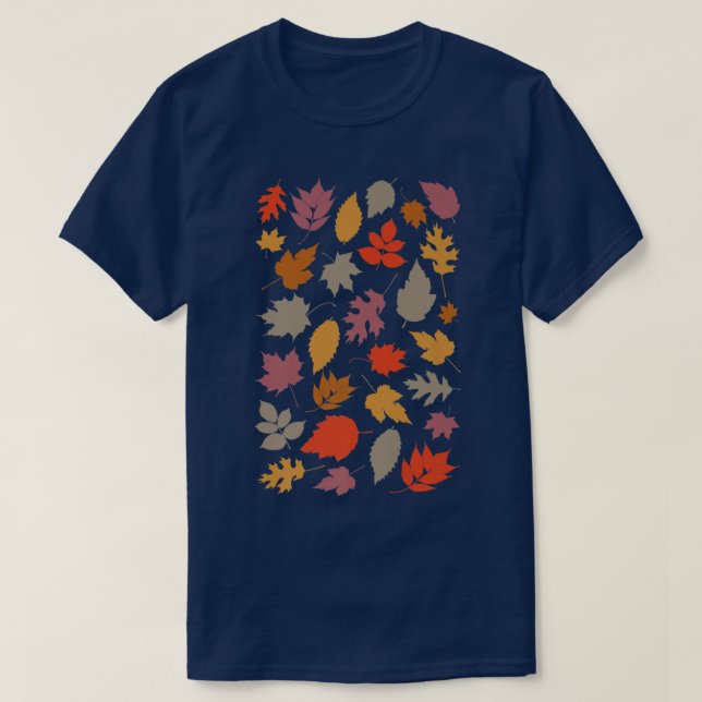 Camiseta Otoño Maple Leaves estilo retro vintage Gracias (Diseño del anverso)