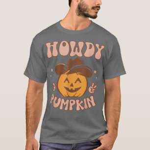 Camiseta Otoño occidental del otoño de la vieja calabaza de