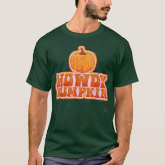 Camiseta Otoño occidental retro Otoño Halloween Calabaza Ho