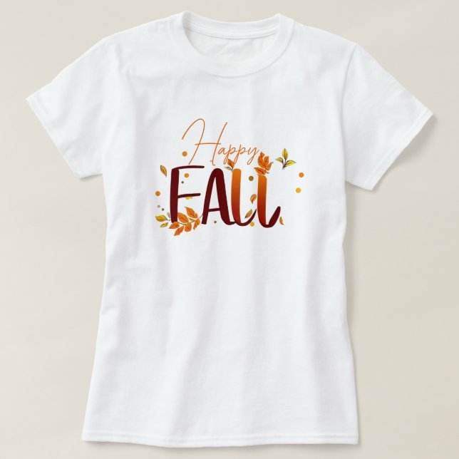 Camiseta Otoño/otoño/hojas (Diseño del anverso)