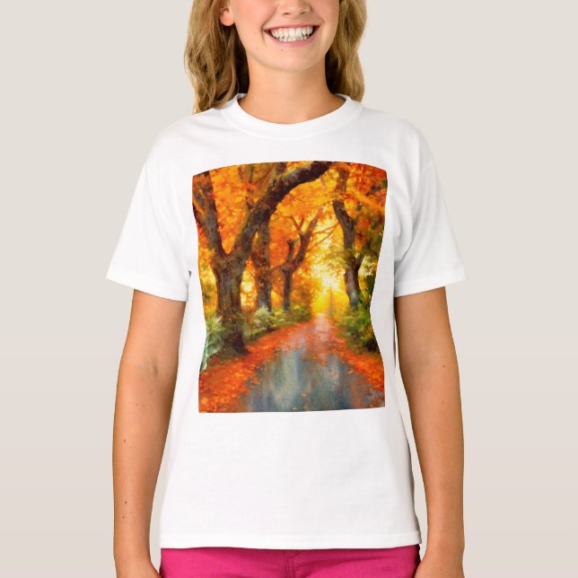 Camiseta Otoño/otoño/hojas/naturaleza (Anverso)