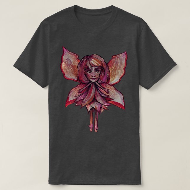 Camiseta Otoño rojo de otoño Arte de hadas de otoño diseños (Diseño del anverso)