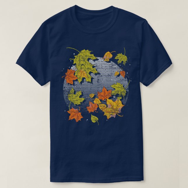 Camiseta Otoño Saltos de Otoño Acción de Gracias Naturaleza (Diseño del anverso)