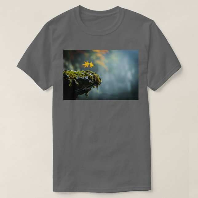 Camiseta Otoño sobre la copia del borde del precipicio de l (Diseño del anverso)