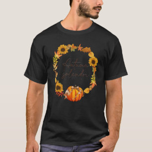 Camiseta Otoño Splendor Cute Fall Sale De Las Calabazas De