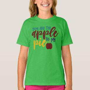 Camiseta Otoño Tee Shirt Eres La Manzana A Mi Pie