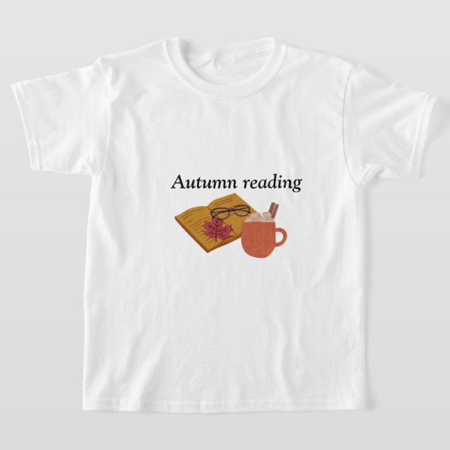 Camiseta Otoño Vibes acogedoras - Calor, hojas de libro y o (Distribución)