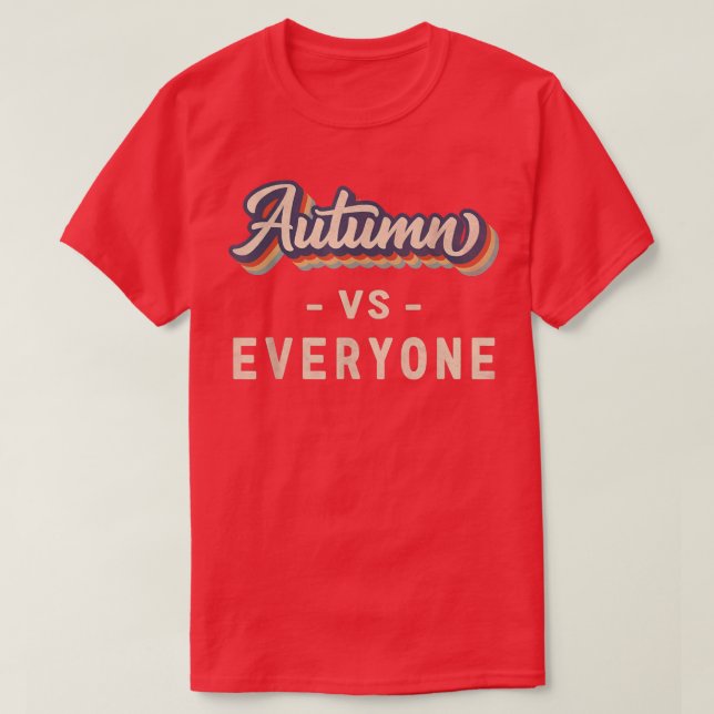 Camiseta Otoño vs todos (Diseño del anverso)