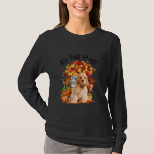 Camiseta Otoño Y Todo Cocker Spaniel Calabaza Cae Otoño