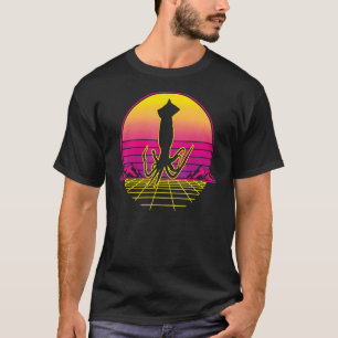 Camiseta Otopo de la biología marina del calamar Vintage re