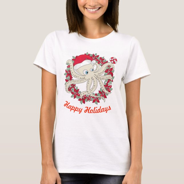 Camiseta Otopus de Felices Fiestas (Anverso)