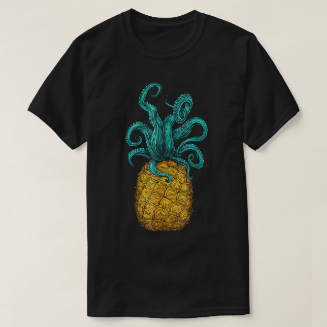 Camiseta Otopus hawaiano piña Aloha Beach Hawaii Summ (Diseño del anverso)