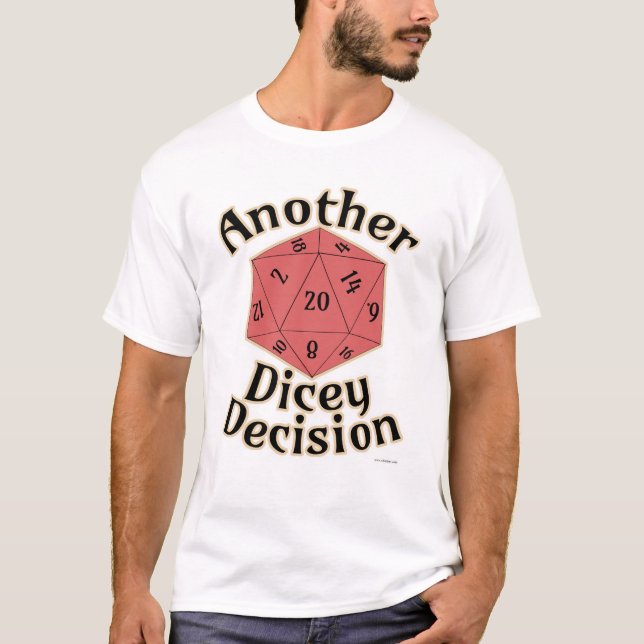 Camiseta Otra cita de jugador de decisión de dicey (Anverso)