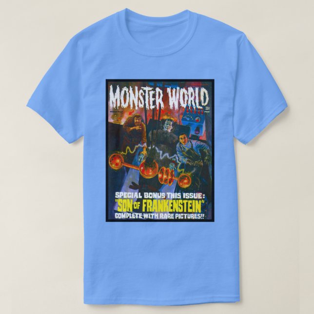 CAMISETA OTRA GRAN REVISTA MUNDIAL DE MONSTRUOS FAMOSA (Diseño del anverso)