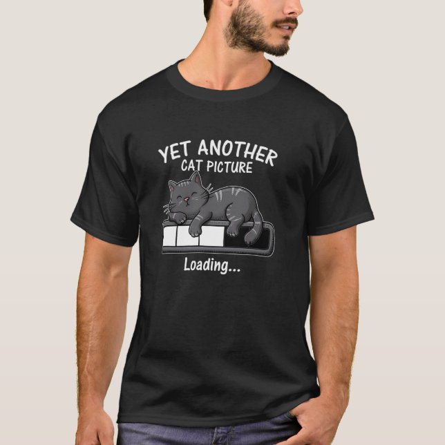 Camiseta Otra imagen de gato cargando (Anverso)