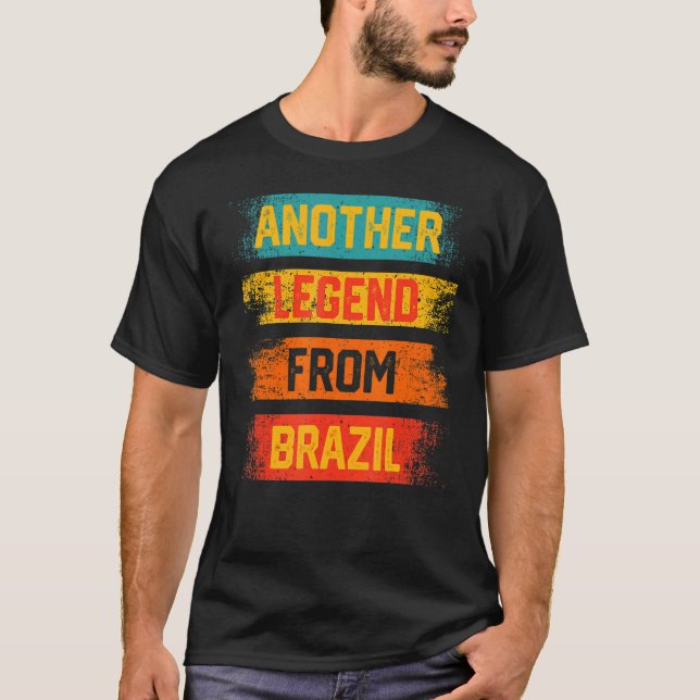 Camiseta Otra leyenda de Brasil angustiada Patriótica Na (Anverso)