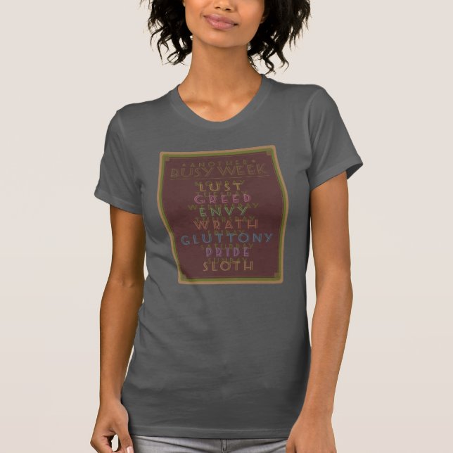 Camiseta Otra Semana Ocupada Gfx Brown (Anverso)